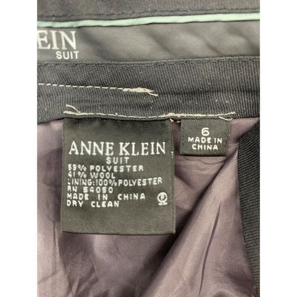 Womens Anne Klein Dress Pants Gray Size 6 Lined wool Bootcut Flare 3586 Tweed - Picture 9 of 9